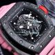 Richard mille RM055 Carbon Bezel Pink Rubber Strap(4)_th.jpg